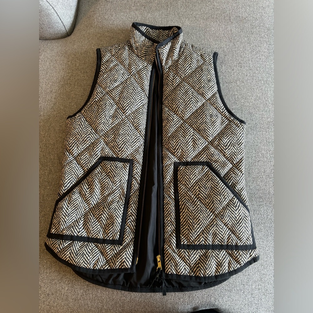 J CREW HERRINGBONE VEST